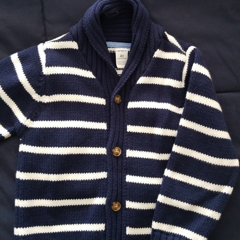 2 piece Little boys cardigan  and polo  Size 4